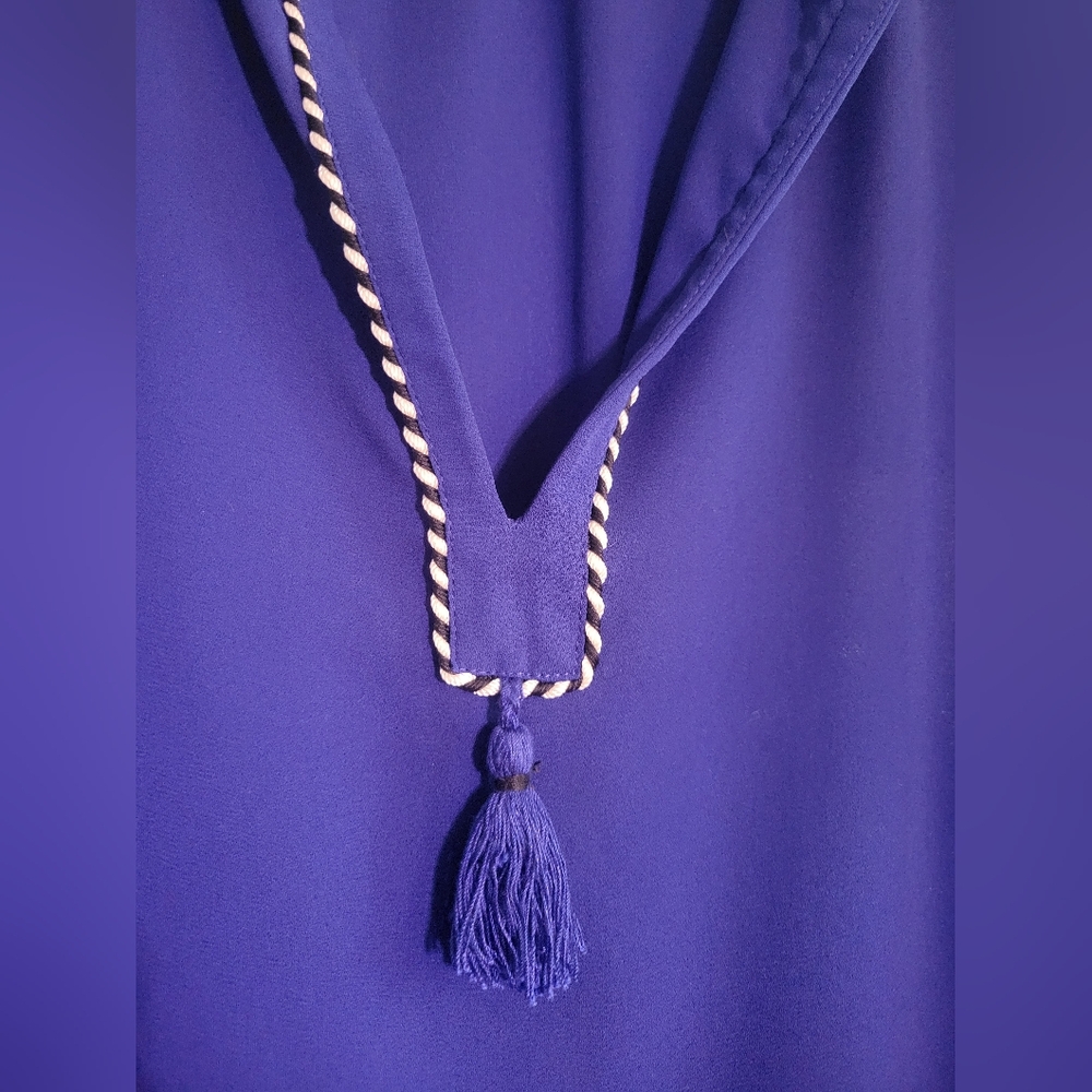 Blue Tunic with Tassel Detail - Picture 2 of 7